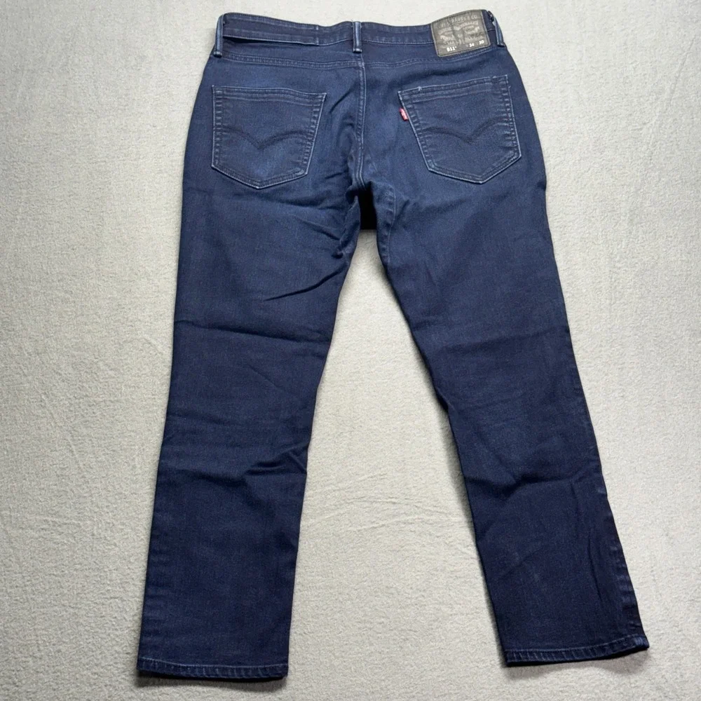 Levi's 511 Commuter Jeans Mens 34x30 Dark Wash Reflective stretch bike Cycling